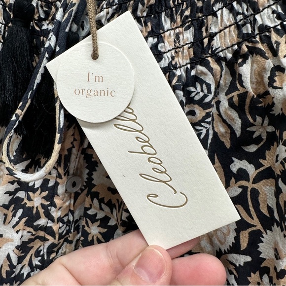 Cleobella Hazel Organic Cotton Boho Long Sleeved Blouse Size M New - Picture 5 of 10